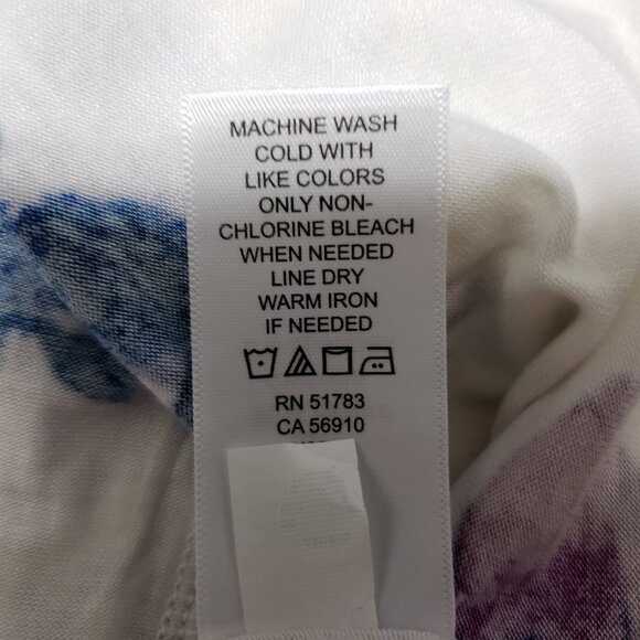 NWOT Maurices 24/7 Floral Lace-up Back Baseball Tee - Picture 8 of 9